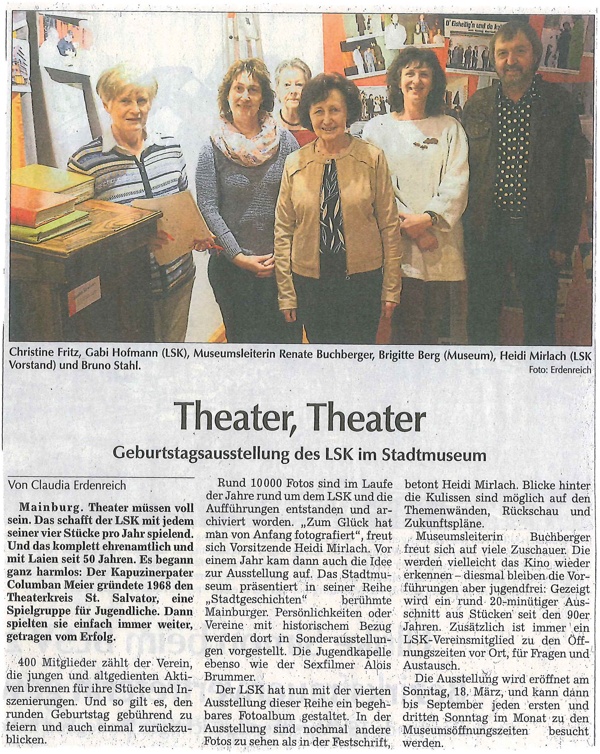 Hallertauer Zeitung 12.03.2018 Theater, Theater